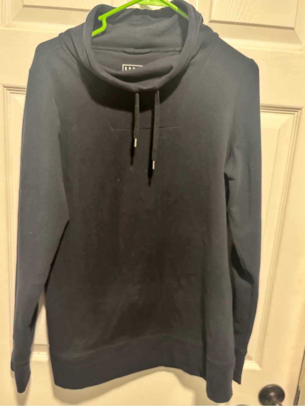 L.L. Bean Women's Dark Navy Cowl Neck Pullover Hoodie